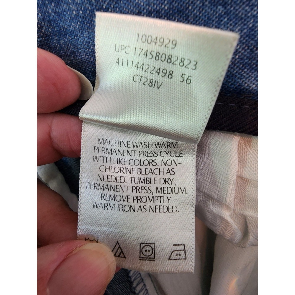 Haggar NWT Men 44x30 Work to Weekend Classic Blue Jeans Dadcore Comfort Relaxed - Picture 4 of 7